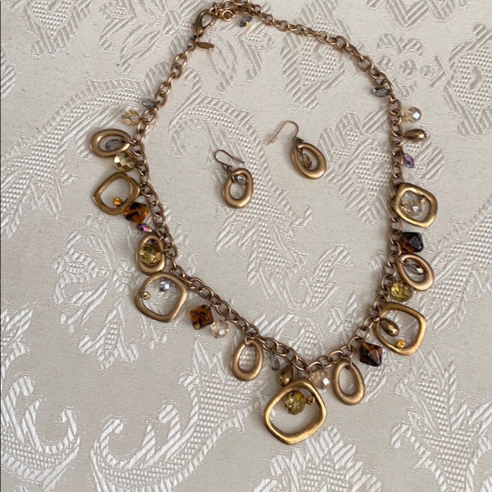 Necklace and earrings